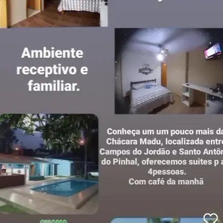 Suites Chacara Madu Santo Antonio do Pinhal Exterior photo